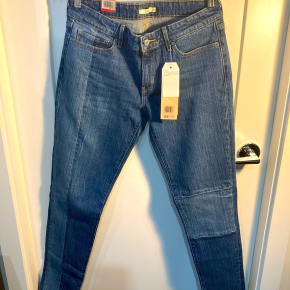 LEVI’S Jeans 711 Sz  29 w/ Patchwork in Various Washes NWT - Picture 1 of 7